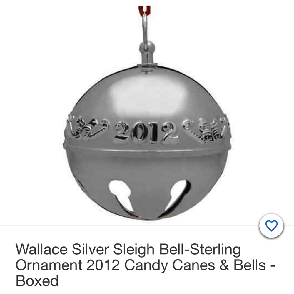 2012 Sleigh Bells - Wallace - Silver Ornament